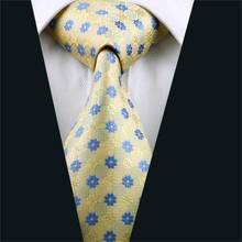 DH-1046 Мужской Шелковый галстук желтый новинка галстук 100% шелк жаккардовые галстуки для мужчин Бизнес Свадебная вечеринка Бесплатная доставка 2024 - купить недорого