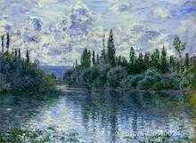 Claude Monet art collection Arm of the Seine near Vetheuil oil Painting canvas High quality Hand painted 2024 - buy cheap