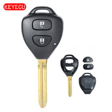 Carcasa de llave remota de reemplazo Keyecu, carcasa de 2 botones para Toyota TOY43 blade 2024 - compra barato