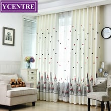 YCENTRE Embroidered Cartoon Castle Curtains for Children Living Room Bedroom Cute Darkening Curtain Panel Drapes for Kids Child 2024 - buy cheap