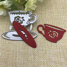 Teapot Teacup Metal Cutting Dies Stencils for DIY Scrapbooking/photo album Decorative Embossing DIY Paper Cards 2024 - buy cheap