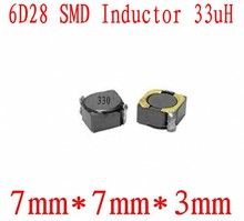 Новые SMD-индукторы 6D28 33UH чип-индуктор 7*7*3 мм экранирование индуктивности мощности 1000 шт 2024 - купить недорого