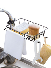 Iron Faucet Rack Kitchen Storage Rack Free Punching Sink Rag Drain Rack Sponge Holder 2024 - buy cheap