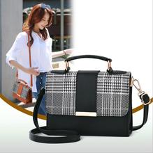 Boutique Bag female 2019 new trend hit color stitching lattice small square bag shoulder Messenger bag fashion handbag outdoor 2024 - buy cheap