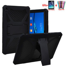PC and Silicon Cover For MediaPad T5 10 AGS2-W09/L09/L03/W19 10.1'' Heavy Duty Armor Case For Huawei MediaPad T5 10 Funda + Flim 2024 - buy cheap