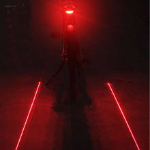 Bike Light Cycling Bicycle Lamp LED Taillight Safety Warning Light 5 LED+2 Laser Night Mountain MTB Road Bike Rear Light Tail 2024 - buy cheap