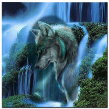 Diy Diamond Painting Cross Stitch Kits Full Diamond Embroidery waterfall Wolf Needlework Diamond Mosaic Home Decor HC 2024 - buy cheap