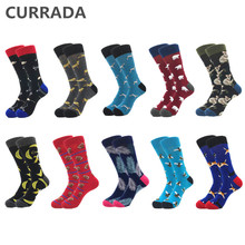 10pairs/lot Quality Men Happy Socks Combed Cotton colorful Funny Heren sokken 2019 fashion Casual long Mens compression socks 2024 - buy cheap