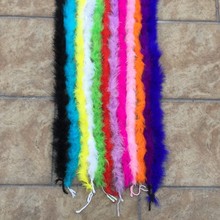 2 yards Chicken Feather Strip Wedding Marabou Feather Boa,Burlesque Fancy Dress,party decoration 12 Color,1Pieces /lot 2024 - buy cheap