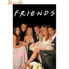 Custom Classical TV Show Friends wall poster Home Decor 27x40cm Canvas Silks for family decoration Canvas Fabric Print Poster 2024 - buy cheap