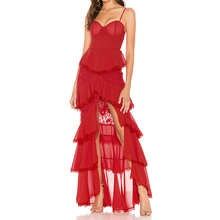 Seamyla Sexy Red Lace Dress Women New Arrivals Bodycon Long Bandage Dresses Vestidos Sleeveless Elegant Evening Party Dress 2019 2024 - buy cheap