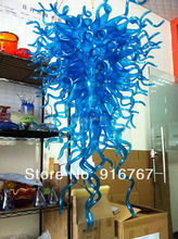 C129-Long Azul Lustre De Vidro Artesanal para Venda 2024 - compre barato