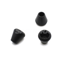 500pcs/pack Black Zipper Pull Ends Bell Stopper Without Lid Cord Lock Plastic Black Hole Size:5mm 2024 - buy cheap