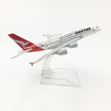 1/400 Scale Aircraft Airbus A380 Qantas Airways 16cm Alloy Plane Model Toys Children Kids Gift for Collection 2024 - buy cheap