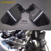 ZORBYZ Smoke Motorcycle Windshield Side WindScreen Airflow Deflector Wind Cowl For BMW R1200 GS ADV 2004-2012 2024 - buy cheap