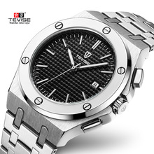 Luxury Brand TEVISE Men Automatic ,Mechanical  Watch Men Silver Stainless steel Waterproof Date Wristwatch Relogio Masculino 2024 - buy cheap