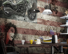 Locomotive-papel tapiz 3d vintage con bandera americana, mural de pared, sala de estar, sofá, pared de TV, dormitorio, papeles tapiz decoración del hogar, bar 2024 - compra barato