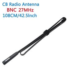 Antena de rádio abbree 27mhz bnc macho, conector de antena para walkie talkie, kenwood, icom, motorola, cobra, midland, uniden, anytone, ham, cb 2024 - compre barato