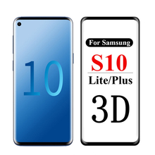 protective glass on the for samsung s10plus glass tremp samsun s10lite safety galaxy s 10 light screenprotector s10 10s 3d cover 2024 - buy cheap