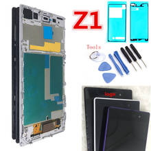 No Dead Pixel 5.0" Original for SONY Z1 Display C6903 L39H LCD For SONY Xperia Z1 LCD Display Touch Screen Digitizer with frame 2024 - buy cheap