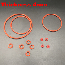 6pcs 92x4 92*4 95x4 95*4 98x4 98*4 (OD*Thickness) 4MM Thickness Food Grade Red Silicone Rubber Oil Seal O Ring O-Ring Gasket 2024 - buy cheap