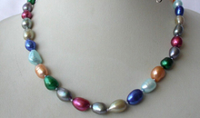 RHJ00118 impresionante collar de perlas cultivadas de agua dulce multicolor barroco de 11mm (A0322) 2024 - compra barato