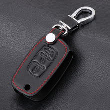 Car Flip keys Leather Cases Fob Cover For LADA Sedan Largus Kalina Granta Vesta X-Ray XRay Folding Keychain Key Ring 2024 - buy cheap