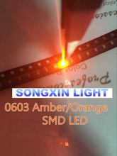 500pcs/lot 0603 Orange/amber Smd/smt Led Super Bright Lamp Lights-emitting Diodes XIASONGXIN LIGHT 0603 smd led orange 600-610nm 2024 - buy cheap