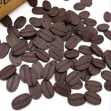 100pcs "hand made" 2 Holes Wood Painting Sewing Buttons Scrapbooking WB758 2024 - buy cheap