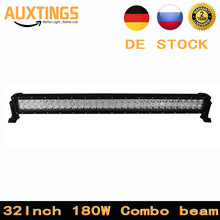 FREE shipping led light bar 32'' inch 180W watt combo Beam waterproof IP67 4X4 LIGHT BAR For Truck 2024 - buy cheap