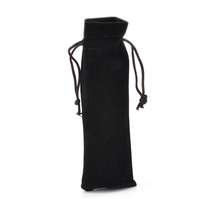 Doreen Box hot- 10 шт. черные бархатные мешочки на шнурке подарочные мешочки для ювелирных изделий 15,5x5,5 см (6 1/8 "x2 1/8") (B21976) 2024 - купить недорого