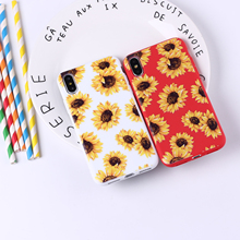 Cute Summer Daisy Sunflower Floral Flower Soft Silicone Candy Case Coque For iPhone 11 Pro 6 6S 12 8 8Plus X 7 7Plus X XR XS Max 2024 - buy cheap