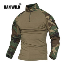 US Army Camouflage Tactical Shirts Men's Combat Military Uniform Airsoft  Hunting Rapid Assault Long Sleeve Shirt Battle T Shirt 2024 - buy cheap