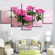 Art Painting Poster Classic Prints Modular 5 Panel Pictures Beautiful Flower Plant Office Wall Canvas Home Decor Direct Selling 2024 - buy cheap