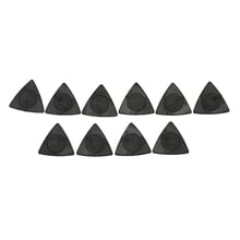 10 pçs material de aço plástico anti desgaste durabilidade plectrum não-deslizamento preto guitarra picaretas para guitarra acústica elétrica baixo folk 2024 - compre barato