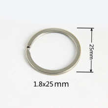 25 мм металлический держатель для ключей сплит кольца унисекс брелок аксессуары 10 шт 2024 - купить недорого