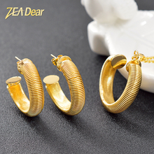 ZEA Dear Jewelry Hot Selling Round Copper Jewelry Set For Women Earrings Necklace Pendant For Party African Jewelry Set Findings 2024 - buy cheap