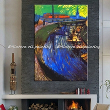 Hand Painted Vincent Van Gogh Reproduction Famous Oil Paintings On Canvas Women Washing On A Canal  Wall Pictures For Home Decor 2024 - buy cheap