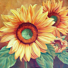 Full DIY Diamond Painting kit Two sunflowers Cross Stitch Diamond Embroidery Patterns rhinestones  Mosaic home decor 2024 - buy cheap