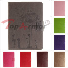Чехол для планшета TopArmor 10 видов цветов из тисненой искусственной кожи для Apple iPad 2/3/4 9,7 "A1395/A1416/A1458 2024 - купить недорого