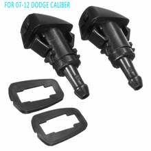 2Pcs Front Windshield Wiper Water Spray Jet Washer with Rubber gaskets For Dodge Caliber 2007-2012 2024 - buy cheap