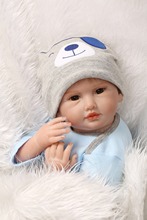 NPKCOLLECTION 55CM Silicone Reborn Baby Dolls Baby Girl Alive New Realistic Boneca Bebe Lifelike Real Doll Birthday Christmas 2024 - buy cheap