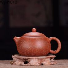 Tetera de arena púrpura auténtica hecha a mano, juego de té de mina original, arena púrpura, regalo para el hogar 2024 - compra barato