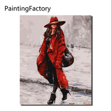 PaintingFactory Frameless Picture Romantic Painting By Numbers Modern Wall Art Handpainted Oil Painting On Canvas For Home Decor 2024 - buy cheap