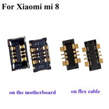 1 комплект внутренний разъем FPC держатель батареи зажим контакт для Xiaomi Mi 8 Mi8 логика на материнской плате для Xiao mi 8 Mi8 2024 - купить недорого