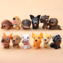 12pcs/set Kawaii PVC Miniature Puppy Home Decor Mini Cartoon Dogs Figurines Animal Ornaments Table Decoration Garden Ornament 2024 - buy cheap