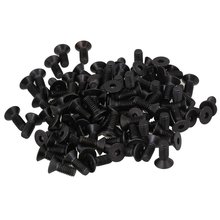 Black Thread M4 Carbon Steel Countersunk Flat Head Hex Socket Cap Screws Bolts Pack of 100 (M4 x 10mm) 2024 - buy cheap