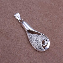 fine silver plated pendant 925-sterling-silver jewelry rhinestone vase pendants necklace for women men +chain SP302 2024 - buy cheap