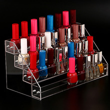 4 Tiers Clear Acrylic Nail Polish Display Stand Showing Shelf  Lipstick Organizer Shop Counter Retail Rack Holder 40 Bottles 2024 - buy cheap