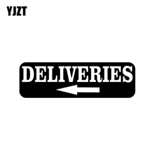 YJZT-pegatina de flecha izquierda para coche, 15CM x 4,7 CM, entrega, camión, vinilo, calcomanía, negro, plata, C10-02260 2024 - compra barato